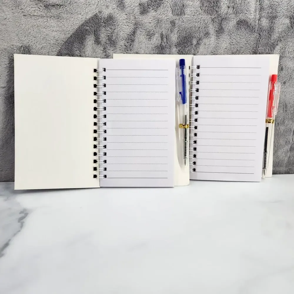 2 Spiral Pocket Notebook/Pen sets Bow Designs 4x5.5